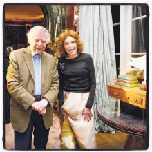  ??  ?? Gordon and Ann Getty at the birthday party honoring the philanthro­pist-composer and granddaugh­ter Ivy Getty.