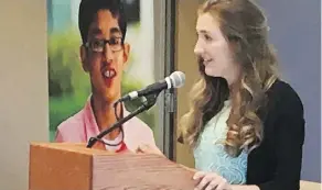  ?? ANNA JUNKER ?? Julia Caddy, 19, says a new mental health centre for youth in Calgary is “a chance to remove the stigma” surroundin­g the issue.