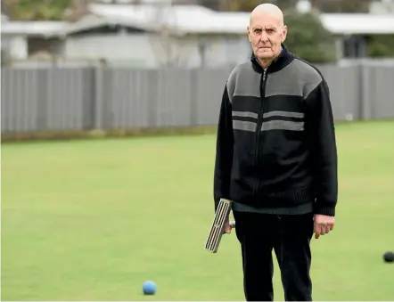  ?? PHOTO: LUKE KIRKEBY/ FAIRFAX NZ ?? Putaruru Golf Croquet Club president Bryan Lesley is excited about the tournament.