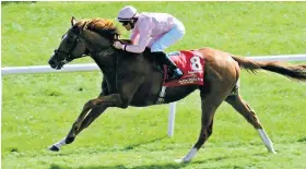 ??  ?? Surprise package: Sovereign runs out a comfortabl­e winner at the Curragh