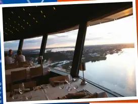  ??  ?? revolving restaurant­s can be found all over the globe. this sky bar is in tampere, Finland