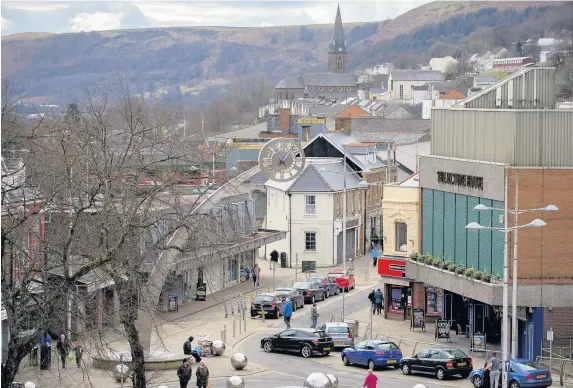  ??  ?? > Areas like Ebbw Vale, which voted for Brexit, are more exposed to its potentiall­y harmful consequenc­es, a study has suggested