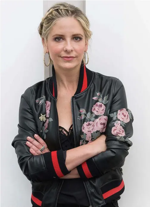  ?? File/associated Press ?? Actress and author Sarah Michelle Gellar poses for a portrait in New York to promote her cookbook.