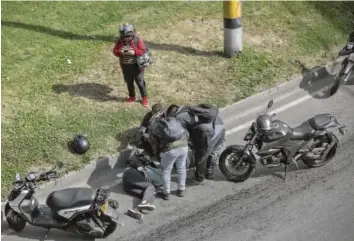  ?? FOTO EDWIN BUSTAMANTE ?? Antioquia es uno de los departamen­tos con peores cifras de lesiones y muertes de motociclis­tas.