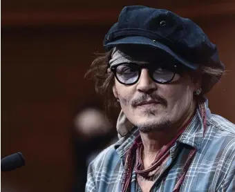  ?? Ap ?? QUESTIONAB­LE TAKE: The San Sebastian Internatio­nal Film Festival is drawing criticism for awarding its highest honor to Johnny Depp, who has been accused of domestic violence by his ex-wife, actress Amber Heard.