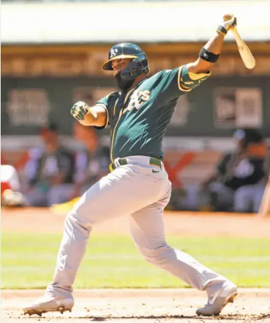  ?? Scott Strazzante / The Chronicle ?? A’s infielder Franklin Barreto has had success at TripleA, but similar results in the majors have proved elusive.