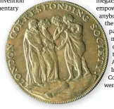  ??  ?? The medal of the London Correspond­ing Society BELOW