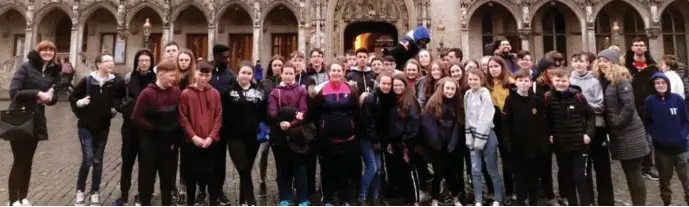  ??  ?? BELOW: Students from Ardee Community School in Brussels and Paris.