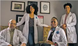  ?? AMANDA LUCIER/THE WASHINGTON POST ?? From left, physicians David Knox, Rachel Knox, Janice Knox and Jessica Knox founded American Cannabinoi­d Clinics.