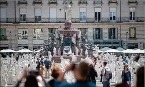  ??  ?? «Reconstitu­er» de Stéphane Vigny, oeuvre phare du Voyage à Nantes 2019.