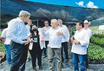  ?? ARCHIVO PRESIDENCI­A ?? El presidente
López Obrador, en la presentaci­ón de Sembrando Vida en Chiapas