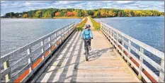  ?? SUBMITTED PHOTO/BICYCLE NOVA SCOTIA ?? A bicyclist is seen riding through a portion of the Celtic Shores Coastal Trail. The trail is set to officially open Sunday with a bike ride open to the public from 9 a.m.-12:30 p.m.