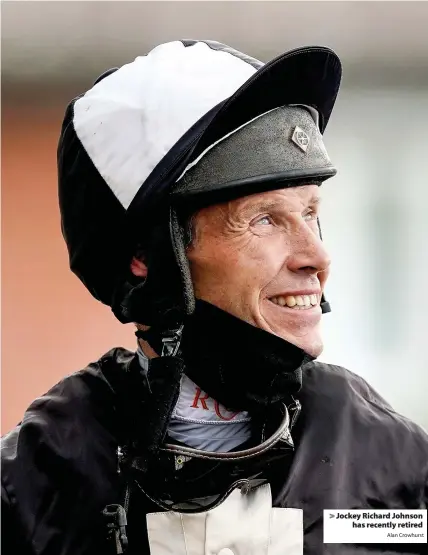  ?? Alan Crowhurst ?? > Jockey Richard Johnson has recently retired