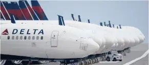  ?? AP 2020 CHARLIE RIEDEL/ ?? A man assaulted a flight attendant on a Delta Air Lines flight in December.
