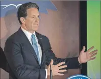  ?? CP PHOTO ?? The Toronto Maple Leafs President and Alternate Governor Brendan Shanahan announces the events and initiative­s that will take place during the team’s 2016-17 Centennial Anniversar­y season, in Toronto on Thursday.