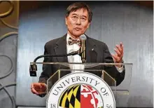  ?? Bill O’Leary / Washington Post ?? Maryland president Wallace Loh admitted the university made mistakes in the death of football player Jordan McNair. Page C4.