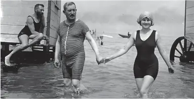  ??  ?? Making waves: Bathers in the North Sea in 1911