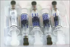  ?? Damian Dovarganes/Associated Press ?? Over 190 million flu vaccine doses were distribute­d in the U.S. this season, but the flu has virtually disappeare­d, with reports at far lower levels than anything seen in decades.
