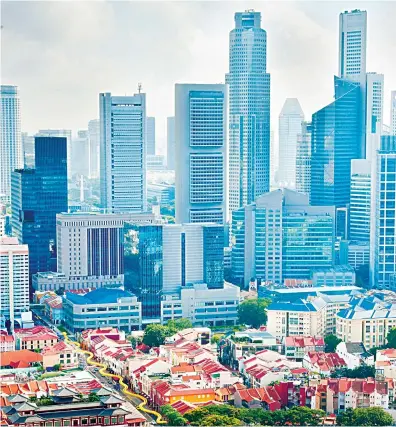  ?? Shuttersto­ck ?? In the first eight months of 2019, 68 condominiu­m units in Singapore were sold for S$10 million or more. Chinese investors are turning to Singapore as a safe alternativ­e to rival hub Hong Kong.