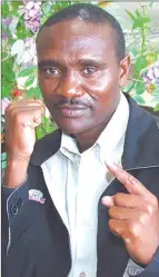  ?? Photo: Nampa ?? Come on board… Chairman of the MTC Kilimanjar­o Boxing Club Joseph Bernhard.