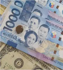  ??  ?? THE PESO dropped to a six-week low on Tuesday.