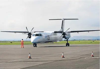  ?? Picture: Kris Miller. ?? The decade-long relationsh­ip between Flybe and Loganair will end in August.