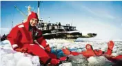  ??  ?? The sampo Arctic Icebreaker cruise where you don warm impermeabl­e suits and float in the icy vast ocean.