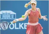  ?? FOTO: MATHIAS SCHULZ/IMAGO ?? Sabine Lisicki schafft den Einzug ins Achtelfina­le beim Turnier in Homburg.