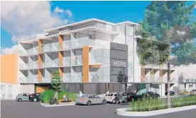  ?? Photo / File ?? The planned hotel on the corner of Marine Parade and Albion Lane is expected to have 47 rooms and three top-level apartments.