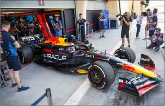  ?? Photo: AFP ?? Red Bull Racing’s Max Verstappen in pre-season testing at the Bahrain Internatio­nal Circuit on Feb 21.