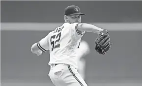  ?? JOHN FISHER/GETTY IMAGES ?? Eric Lauer became the seventh Brewers player to be placed on the COVID-19 injured list in recent weeks.