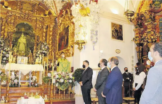  ?? J.A.F. ?? Instante. Un momento de la celebració­n de la ofrenda de frutos.