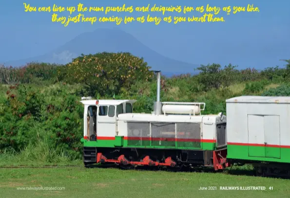  ??  ?? BELOW: Lyd No 2 at La Vallee on February 10, 2020. The extended exhaust is necessary to clear the double-decker passenger cars.