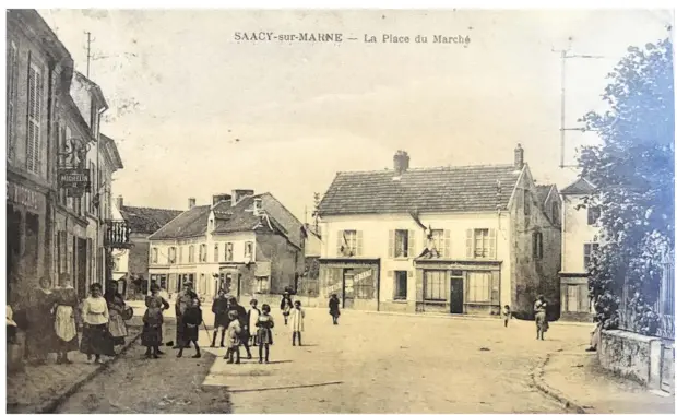  ?? Photo d’archives ?? La place de Saâcy peu avant 1914.