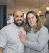  ?? BRUCE MACKAY/STUFF ?? Hasan Alwarhani and Flora Quintana, who together run Damascus restaurant in Wellington’s Tory St, say they lost many of their belongings in a house fire early last week .