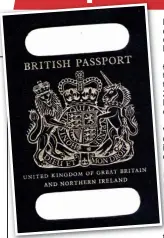  ??  ?? Dark blue: A pre-1988 passport