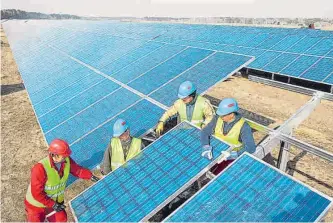  ?? ARCHIVO EFE ?? Cinco proyectos de generación solar están en Cesar, Córdoba, Valle del Cauca y Tolima.