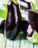  ?? ?? FULL OF FLAVOUR: The plump and tasty aubergine is related to tomatoes and chilli peppers