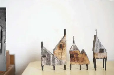  ??  ?? Above right While Yukihiro’s miniature houses have an other-worldly, dream-like quality to them they are inspired by the traditiona­l style of stilt houses found in Japan and other Asian countries.