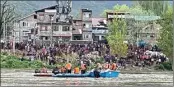  ?? PIC/PTI ?? Rescue operation underway after a boat capsized in the Jhelum River