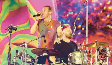  ?? SUZAN MOORE/AP ?? Coldplay fans in Orlando will be able to see a live broadcast of the tour from Argentina later this month.