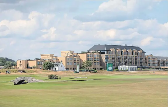  ?? Picture: Steve Brown. ?? It is not yet known how many posts could be affected at the St Andrews landmark the Old Course Hotel.