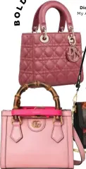  ??  ?? Dior ‘Lady Dior My ABCDior’ bag, $7600