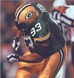  ?? PACKER PLUS FILE PHOTO ?? Gilbert Brown, who was a flop in Minnesota, was determined to turn his career around with the Packers.