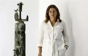  ?? CÉSAR RANGEL ?? Sara Puig, presidenta del patronat de la Fundació Miró