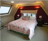  ??  ?? Lap of luxury: One of the four bedrooms