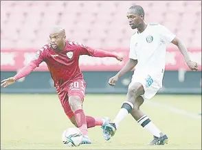  ?? (Pic: Soccer Laduma) ?? Sekhukhune United in action against SuperSport United yesterday.