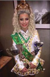  ??  ?? Irish dancer Sarah Goughran will be aiming to win a third Leinster Championsh­ip in November.