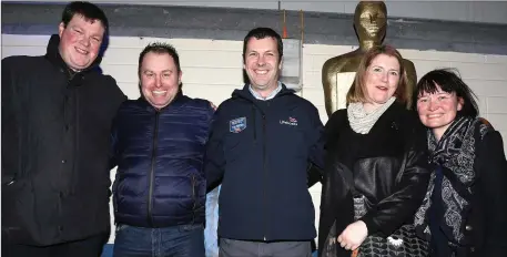 ??  ?? The cast of ‘The Field’ at the Oscars launch night in Clogherhea­d