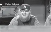  ?? Wally Skalij Los Angeles Times ?? JUSTIN TURNER says he is most concerned about sliding when he returns from a fractured wrist.